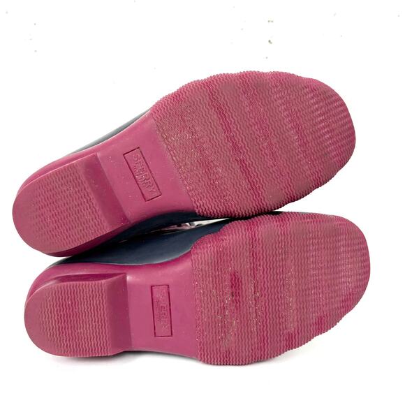 Sperry Saltwater Kids Duck Boots Lace Up & Zip Closure Tie Dye Pink Size 1 - Picture 4 of 11
